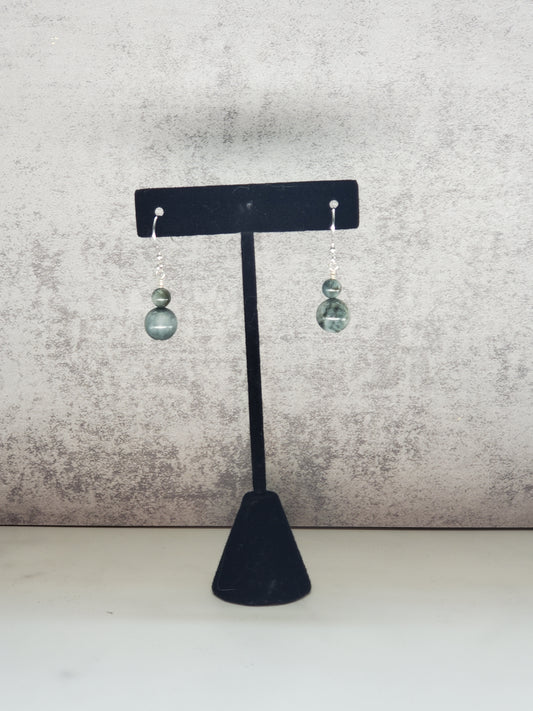 Cats Eye Drop Earrings