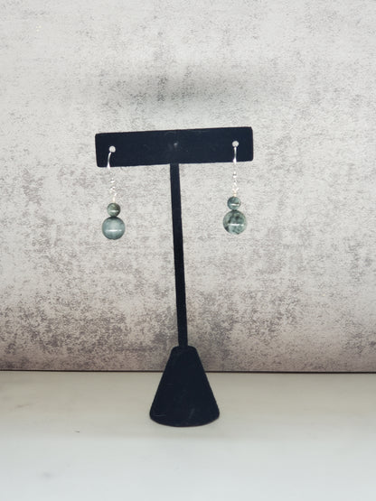 Cats Eye Drop Earrings