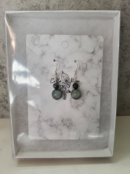 Cats Eye Drop Earrings