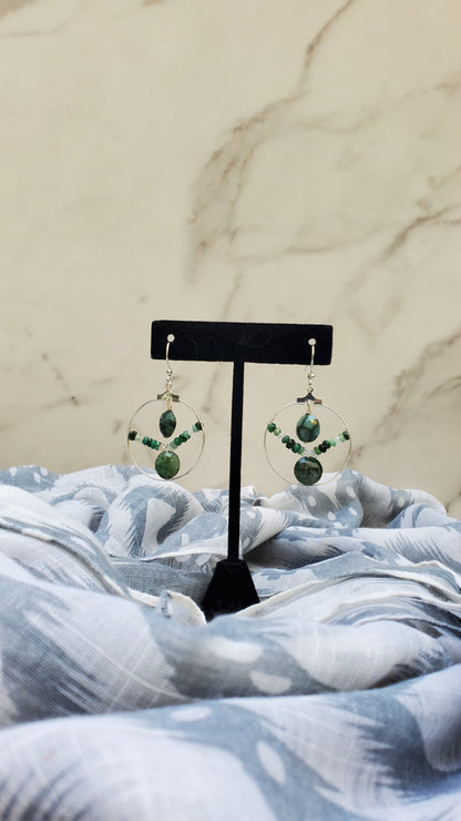Emerald Hoops